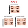 thumbnail image 1 of Delineador de ojos resistente al agua para mujer, delineador de ojos de larga duración, maquillaje líquido que No florece, color negro natural, 1/2/3 piezas( Style A 3pcs, 1 of 5