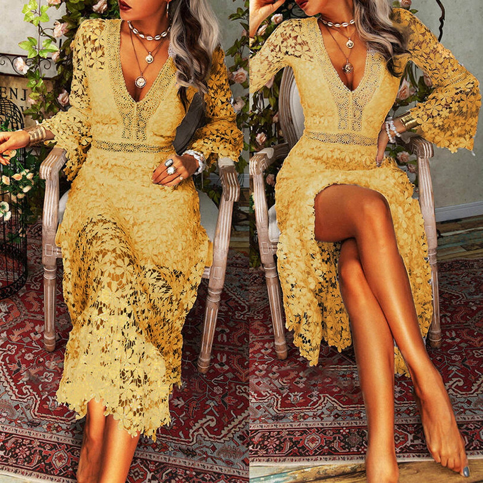 WILLBEST Robes d'Invité de Mariage Noires pour Femmes Nouvelles et