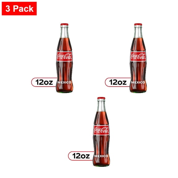 Coca-Cola Mexican Soda Bottle 355 ml - 3 Pack