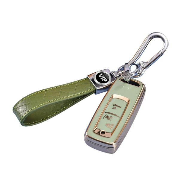 Funda protectora para llave remota de motocicleta, funda de TPU para llave, compatible con llavero Tipo A Verde