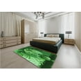 thumbnail image 4 of Ahgly Company Indoor Square Patterned Deep Emerald Green Area Rugs, 3' Square, 4 of 6