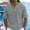 Gray, variant on Men's Collarless Vacation Shirt, Short Sleeve Button-Down Casual Top, Lightweight for Beach & Travel Navy XL