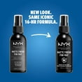 thumbnail image 4 of NYX Professional Makeup Matte Finish Setting Spray, Long-Lasting Vegan Formula, 2.03 fl oz, 4 of 11