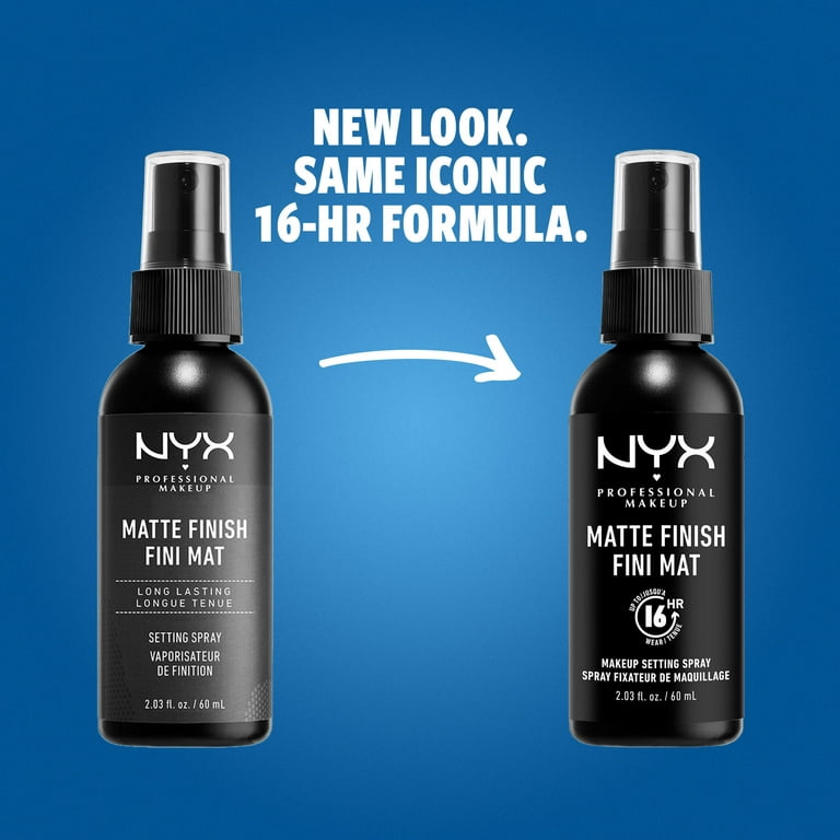 NYX Professional Makeup Setting Matte Finish, Formula, 2.03 fl oz - Walmart.com