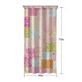thumbnail image 5 of Pioneer Flower Floral Print Pattern Shower Curtain 36”x72", Bathroom Decorative Shower Curtain Set with 12 Hooks, Waterproof Washable, 5 of 6