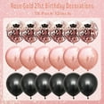 thumbnail image 7 of AYUQI 21st Birthday Decorations, Black Rose Gold Happy 21st Birthday Yard Banner, 21st Happy Birthday Balloons for Men Women 21st Anniversary Birthday Party Supplies, 7 of 7