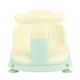 thumbnail image 4 of Asiento de baño para bebé, ligero, seguro, con ventosas, asiento de baño de plástico para bebés y niños pequeños, color verde, 4 of 12