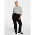 thumbnail image 2 of Terra & Sky Women's Plus Size Pull On High Rise Straight Leg Jeggings, 29" Inseam, Sizes 0X-4X, 2 of 5