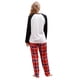 thumbnail image 3 of Conjuntos de pijamas navideños familiares Meihuid 2023 a juego, ropa de dormir navideña a cuadros, pijamas navideños para la familia, pijamas navideños de talla grande, 3 of 5
