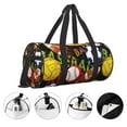 thumbnail image 4 of Rocae Balls Print Round Travel Duffel Bag and Fitness Bag, Women's Waterproof Weekend Tote, Men's Travel and Fitness Essentials, 4 of 8