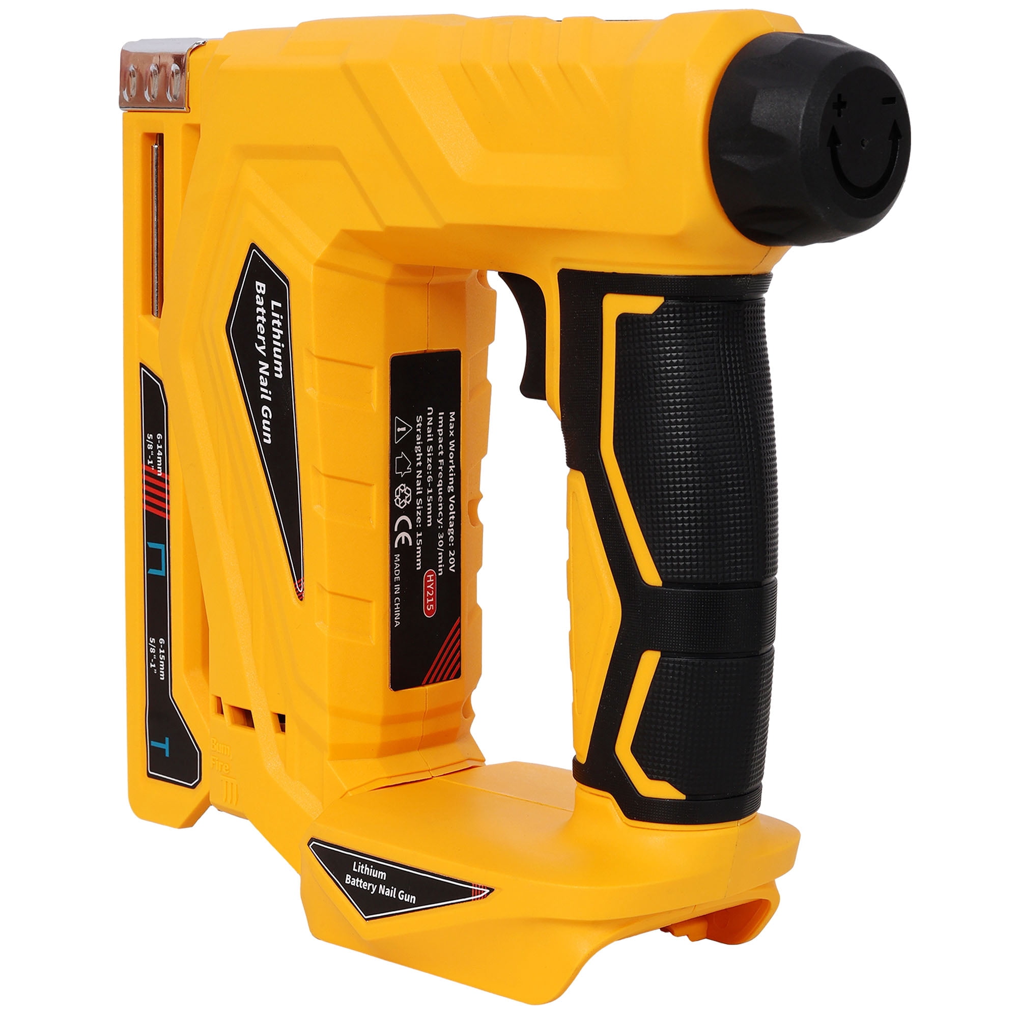 2-in-1 Cordless Brad Nailer & Narrow Crown Stapler, Compatible with 20V MAX Battery, Battery Powered Nail Gun with Safety Lock(battery and charger not included)