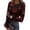 Red, variant on Halloween Shirts for Women Long Sleeve Crew Neck Shirts Funny Pumpkin Graphic Ribbed Shirts Fall Slim Fit Basic Tops