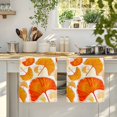 thumbnail image 4 of Burnt Orange Leaves Kitchen Towels Set of 4, Elegant Botanical Vintage Art Absorbent Dish Towels for Kitchen, Microfiber Hand Towel, Quick Drying Tea Towel for Cleaning Decorative Dishcloths, 4 of 7