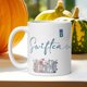 thumbnail image 1 of Taza de café de cerámica con diseño simple y múltiples opciones de patrones para taza de té llena de agua., 1 of 4