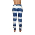 thumbnail image 3 of Just Love Loop Terry Tie Dye Jogger Pants for Women (Terry Fabric Tie Dye Navy Cream, 2X), 3 of 3