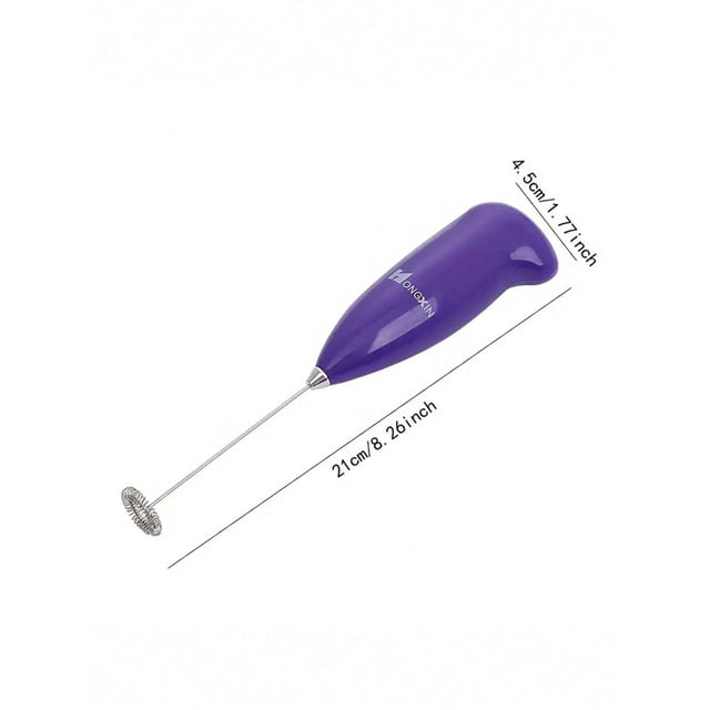 Milk Frother, Egg Beater, Cream Cake Whisk Stainless Steel Cordless Electric Foam Maker For Coffee