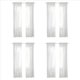 thumbnail image 1 of Cortinas Transparentes Blancas para Ventana 90 Pulgadas de 8 Paneles Cortinas Blancas Transparentes Cortinas Transparentes Panel Básico de Bolsillo de Varilla, 1 of 5