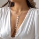 thumbnail image 3 of Collar de cadena para el cuerpo para mujer, Sexy, bohemio, barroco, perla cruzada, pecho, vientre, Bikinis de cintura, accesorios Y2k de verano, 3 of 5