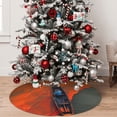 thumbnail image 5 of Picia Orange Net Fishing Boat Print Christmas Tree Skirt , Christmas Tree Skirt Ornaments for Merry Christmas Holiday Party Decorations Indoor Outdoor-30", 5 of 7