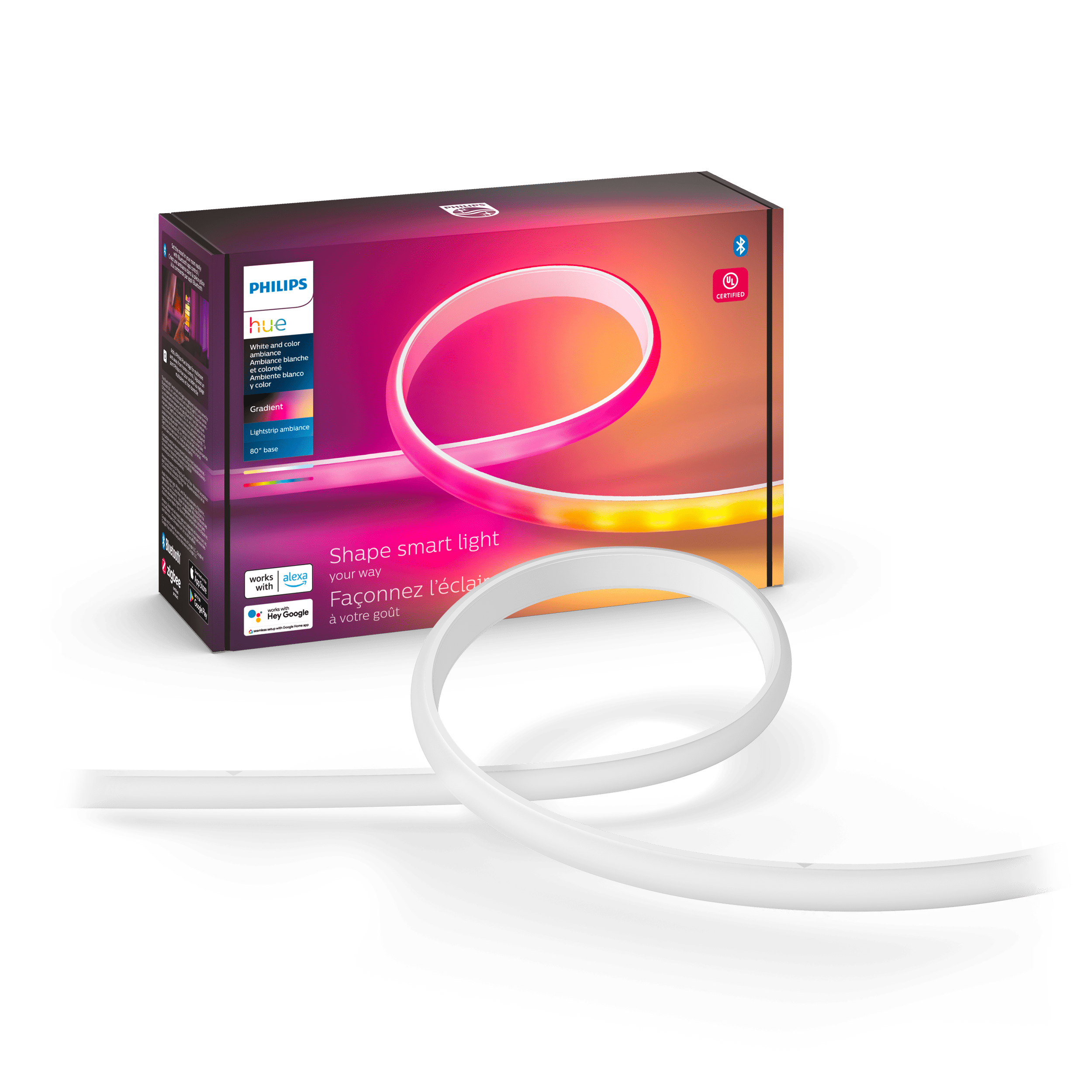 Hue ライト Play Gradient Lightstrip 55” Philips Hue Play Gradient Lightstrip 55 inch - Theater Sync Box