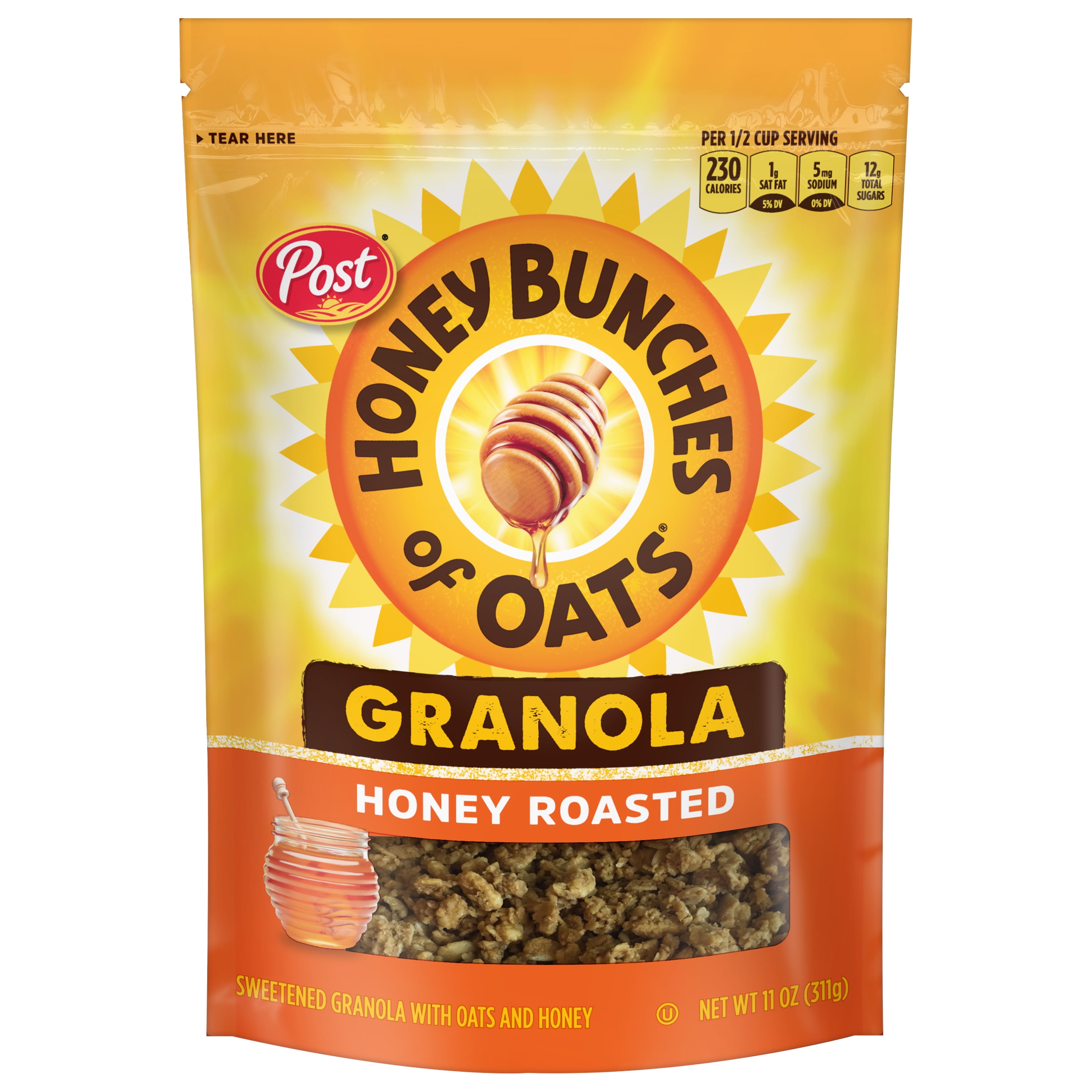 Honey Bunches of Oats Honey Granola, Honey Roasted, 11oz