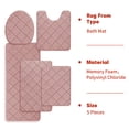 thumbnail image 5 of ChakmeOne Memory Foam Bath Mat, Bath Mats for Bathroom Floor - Set of 5 Super Soft Absorbent Non Slip Bathroom Rug Set for Tub and Shower, Home Decor Accessories, 5 of 11