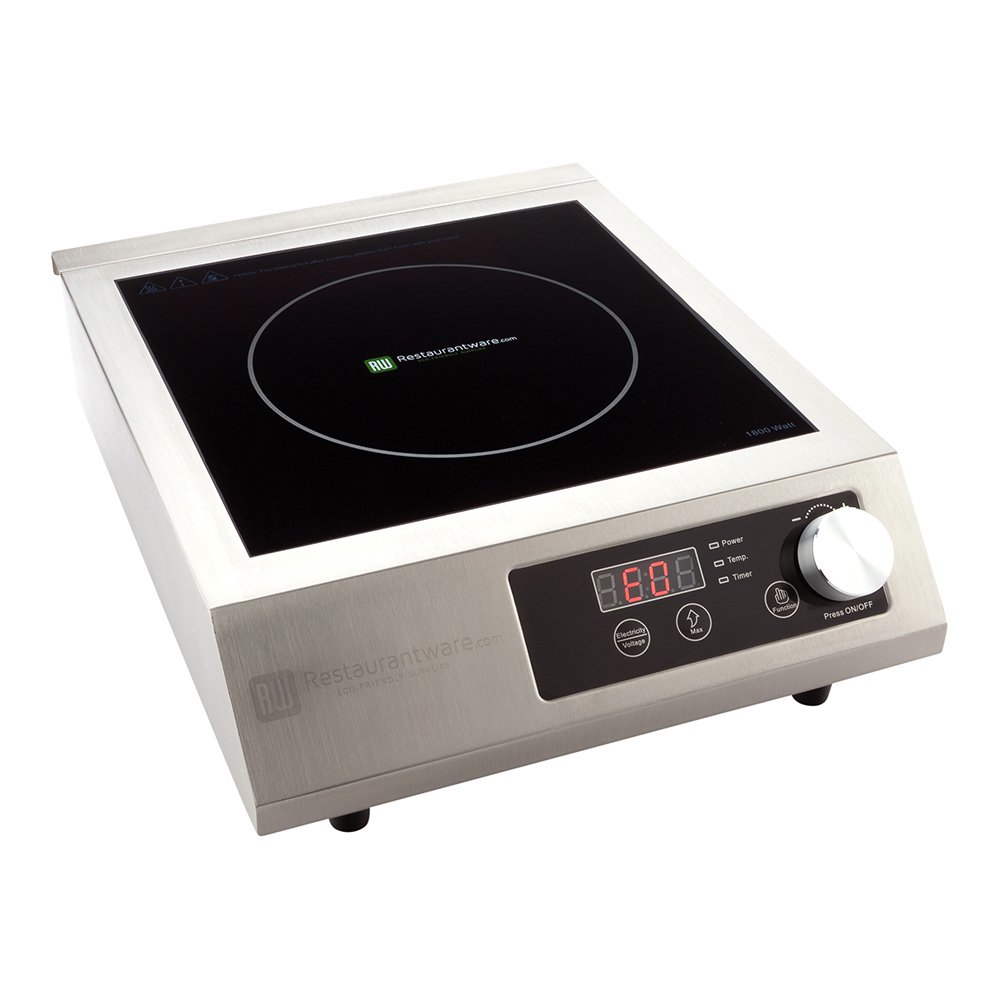 Square Stainless Steel HeavyDuty Induction Cooktop 220V, 3500 Watts