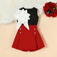 thumbnail image 6 of ITSAME Girls Outfits 2-Piece, Big Flower Sleeveless Tops and Skorts Summer Fashion Dressy Clothes Red Size 4-5, 6 of 8
