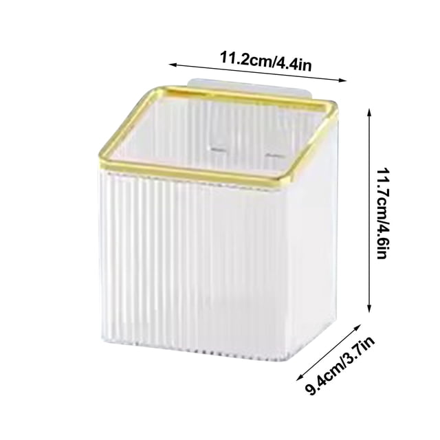 Grands Conteneurs de Rangement et Support de Rangement pour Brosse à Dents, Dentifrice, Peigne, Lavabo Mural Perforé pour Salle de Bain