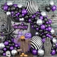thumbnail image 1 of Kit de guirnaldas con forma de arco con globos para Halloween Haolongfa, 135 unidades, 1 of 7