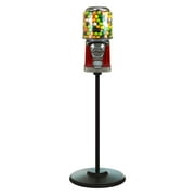 Gumball Machine with Stand - Red Home Vending Machine - Gum Ball Machine with Cylinder Bank - Candy Dispenser - Bubble Gum Machine for Kids - Bubblegum Machine