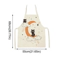 thumbnail image 2 of Apron Women's Men's Apron Funny Pattern Design Apron Dress Black, 2 of 7