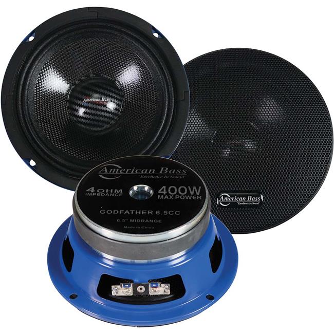 American Bass GF65CC 400W Max 4 Ohm 6.5 in. Midrange Speakers - Set of 2 -  Walmart.com
