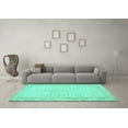thumbnail image 3 of Ahgly Company Machine Washable Indoor Rectangle Persian Turquoise Blue Traditional Area Rugs, 2' x 3', 3 of 4