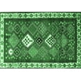 thumbnail image 1 of Ahgly Company Indoor Rectangle Persian Emerald Green Traditional Area Rugs, 7' x 9', 1 of 4