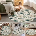 thumbnail image 5 of Round Area Rug 7 Ft, Watercolor Dandelion Washable Non-Slip Circle Carpet for Living Room/Bedroom, Spring Floral Botanical Vintage Beige Low-Profile Large Runner Mat Collection Rugs for Indoor, 5 of 7