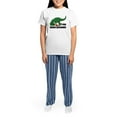 thumbnail image 4 of CafePress - T Rex Hates Presents Women's Light Pajamas - Women's Short Sleeve Print T-Shirt and Pants Light Cotton Pajama Set, 4 of 7