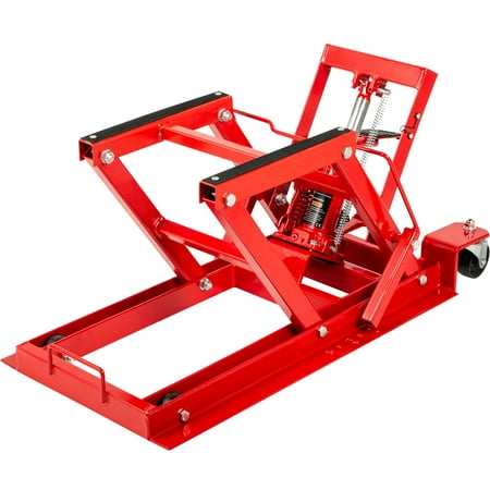 VEVOR Motorcycle Bike Lift,Motorcycle Jack,Hydraulic Motorcycle Scissor Jack with 1,500lbs Load Capacity,Adjustable Motorcycle Lift Jack, Motorcycle Lift Stand Jack with Built-In Lock Pin