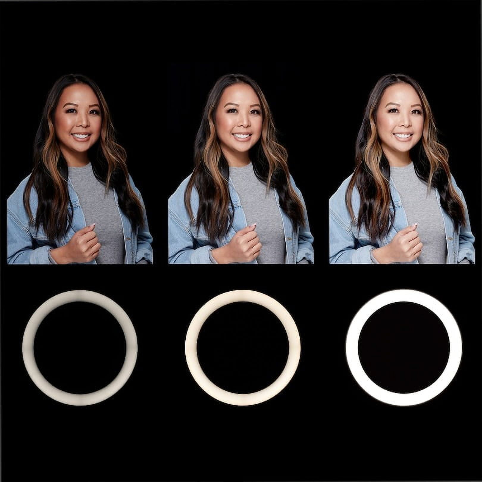 Restored LuMee Studio RGB Ring Light with Tripod Stand 10 inch Black (Refurbished)