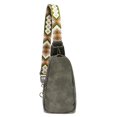 thumbnail image 2 of Boho Chest Bag Animal Prints PU Crossbody Handbag Travel Purse (White Leopard), 2 of 9