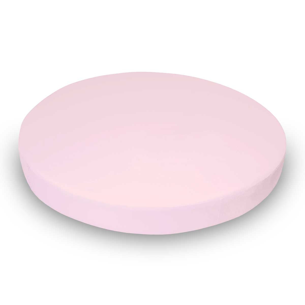 SheetWorld Fitted 100% Cotton Jersey Oval Crib Sheet Fits Stokke Sleepi 26 x 47 Baby Pink