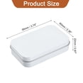 thumbnail image 2 of 1Pack 3.7x2.4x0.9 Inch Metal Tin Box Containers, Storage Box with Lid, White, 2 of 7