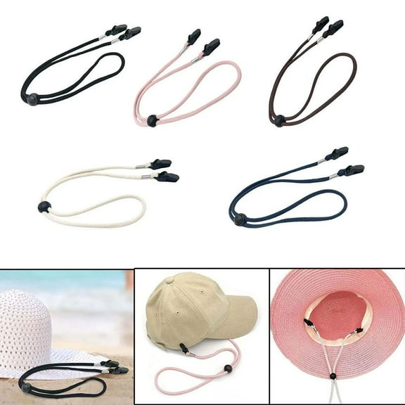 Clerance! PawCasa Hat Retainer Clip Hat Chin Cord Outdoor Activities Clips Strap Hat For Wind