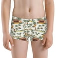 thumbnail image 5 of Yiaed Hawaiian Style Print Boys' Boxer Briefs Cotton Casual Stretch Comfort Boys Boxers - Kids Boxer Briefs Underwear for Boys (6-18)-X-Small, 5 of 5