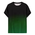 thumbnail image 7 of RATTOYY T-Shirts For Men's Summer Casual Sports T Shirt Fashion Lapel Simple Gradient Short Sleeved Round Neck T Shirt Men Style Mens Summer T Shirts, 7 of 7