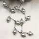 thumbnail image 4 of Collar de clavícula de perlas artificiales para mujer, cadena de hueso, joyería para el cuello, Plata, 4 of 5