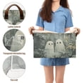 thumbnail image 5 of Yayeee Foldable Storage Basket for Shelves with Handles Set of 2 Waterproof Cloth Bins, Ghosts Playing in A Garden, 5 of 7