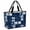 Navy Blue, variant on Coastal Nautical Beach Bag for Women, Large Breathable Mesh Beach Tote Bag, Summer Ocean Sea Navy Blue Plaid Checkered Sandproof Lightweight Travel Bags for Vacation Picnic Swimming Pool