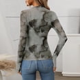 thumbnail image 5 of JIUWEN Women's Basic Long Sleeves Mesh Sheer Tops-Gray-L,Sheer Tops for Women,Long Sleeve Mesh Tops for Women, 5 of 6