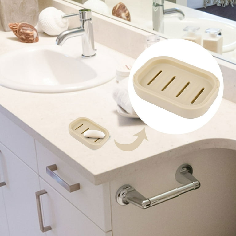 Bathroom Shower Soap Holder Double-layer Soap Box Drain Soap Holder Dish  Storage